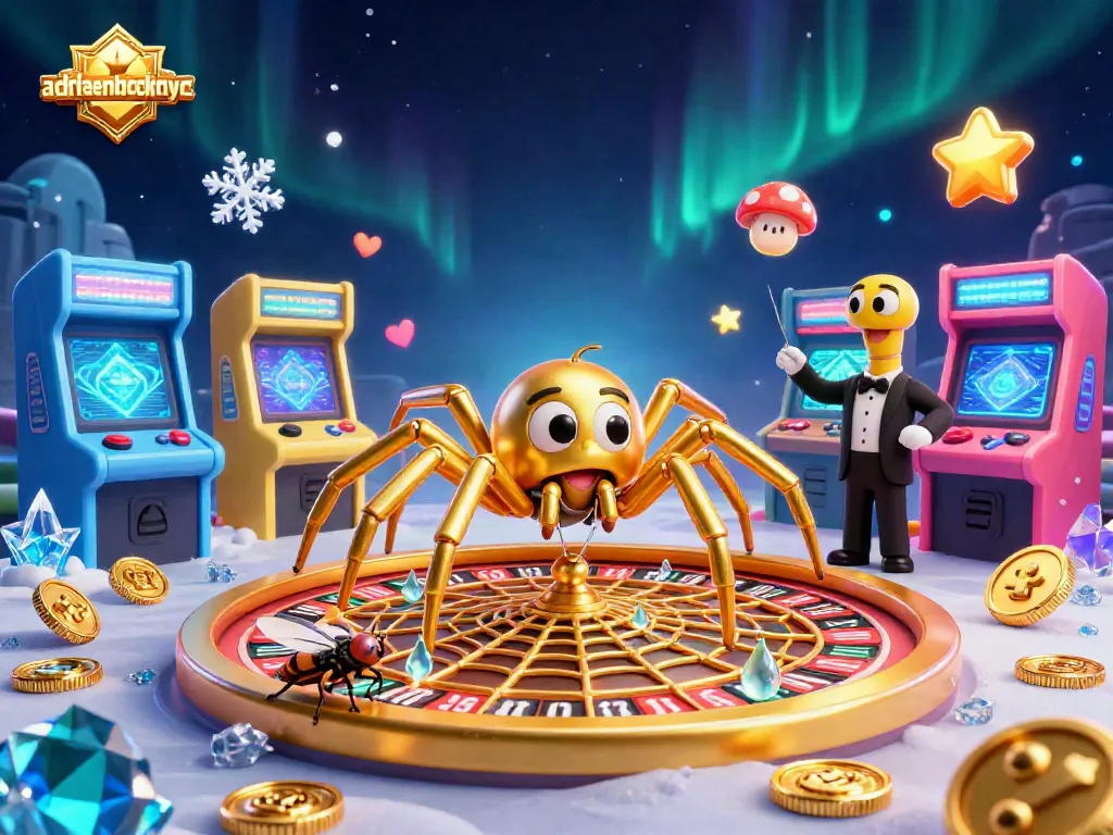 Experience thrilling fun at adriaenblocknyc with the spider spinning golden roulette bets.